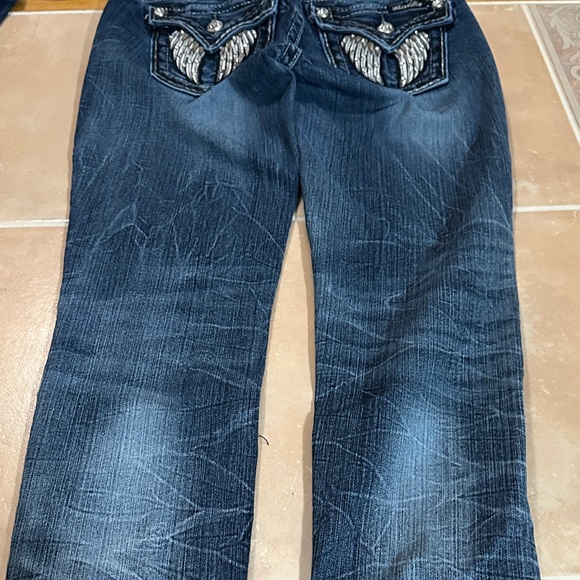 Miss Me Dark Blue Jeans with Silver Accents - Picture 14 of 14